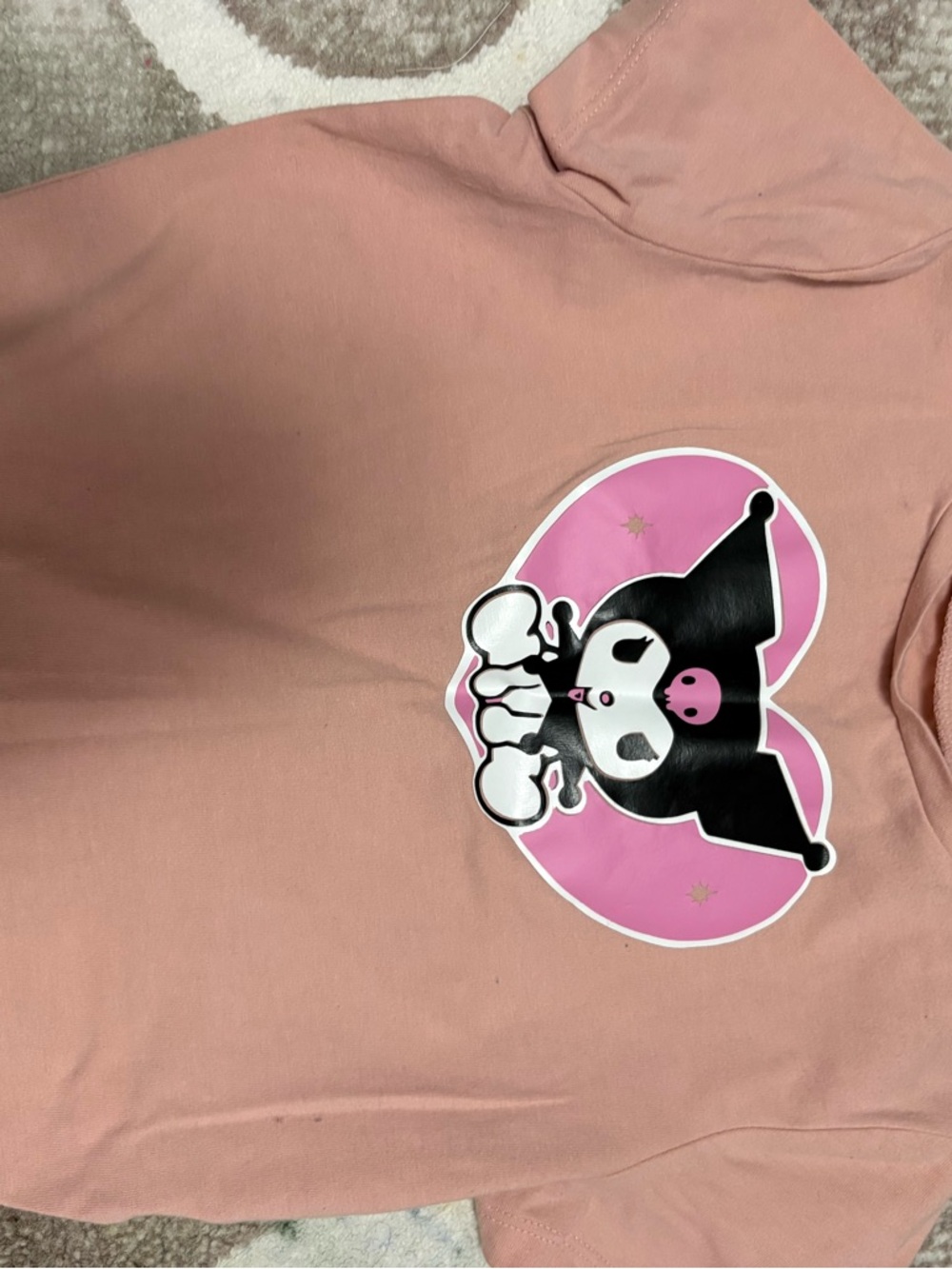 Hot Topic Pink Kuromi Graphic Crop Top